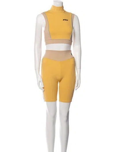 Pre-owned Prince Short Set In Yellow