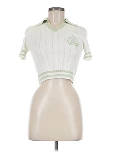 Pre-owned Prince Short Sleeve Polo Shirt In White
