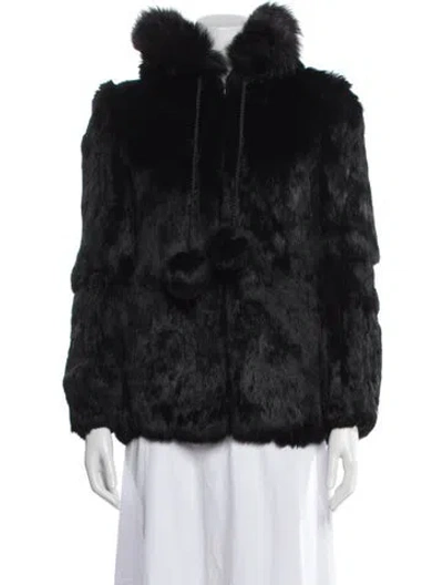 Pre-owned Princess Caravelle Fur Fur Coat In Black
