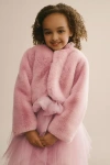 Princess Daliana Kids' Fuzzy Jacket In Pink