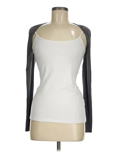 Pre-owned Princess Polly 3/4 Sleeve T-shirt In Gray