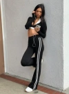 Princess Polly Active Fast Track Active Flare Pants In Black