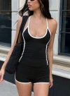 Princess Polly Active Fast Track Active Halter In Black