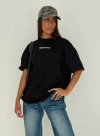 Princess Polly Active Power Play Active Oversized Tee In Black