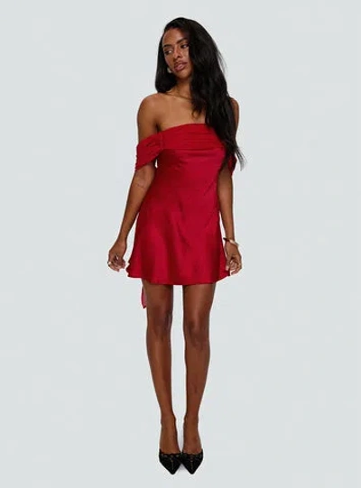 Princess Polly Adoration Mini Dress In Red