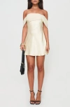 Princess Polly Adoration Mini Dress Cream In Light Beige
