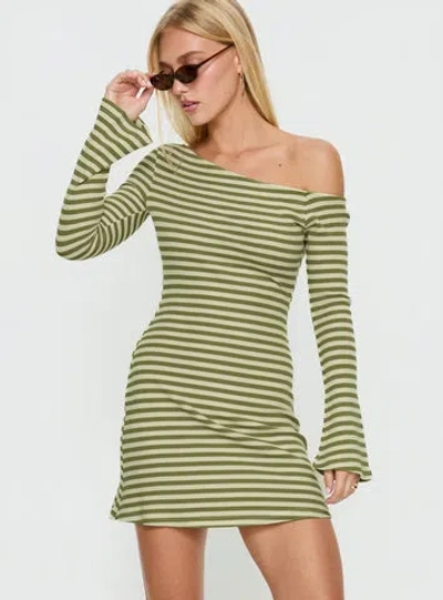 Princess Polly Adrietta Long Sleeve Off Shoulder Knit Mini Dress