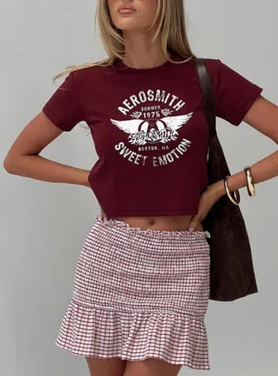 Princess Polly Aerosmith Vintage Graphic Top
