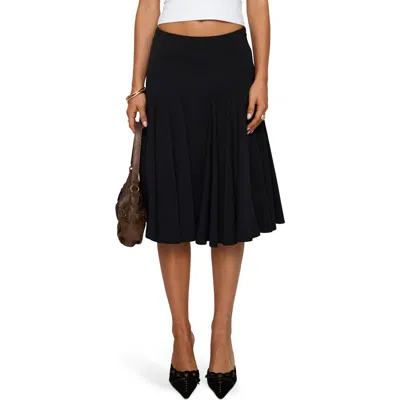 Princess Polly Agnette Godet Skirt In Black