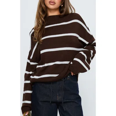 Princess Polly Alara Stripe Mock Neck Sweater In Multi