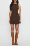 Princess Polly Alfalfa Sleeveless Corduroy Minidress In Brown