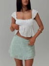 Princess Polly All My Friends Mini Skirt Green In Green
