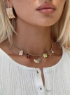 Princess Polly All My Life Charm Necklace Gold In Gold