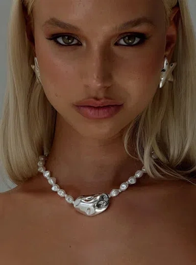 Princess Polly All Quiet Choker In White