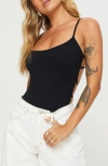 Princess Polly All Tied Up Bodysuit In Black