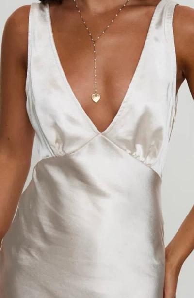 Princess Polly Allegra Satin Maxi Dress In Champagne