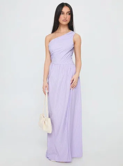 Princess Polly Allicia One Shoulder Maxi Dress In Purple