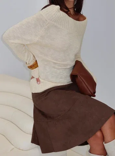 Princess Polly Alyxandra Off Shoulder Knit Sweater