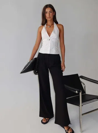 Princess Polly Ambient Wide Leg Pant In Black