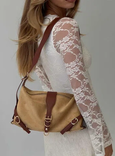 Princess Polly Anatolius Faux Suede Shoulder Bag