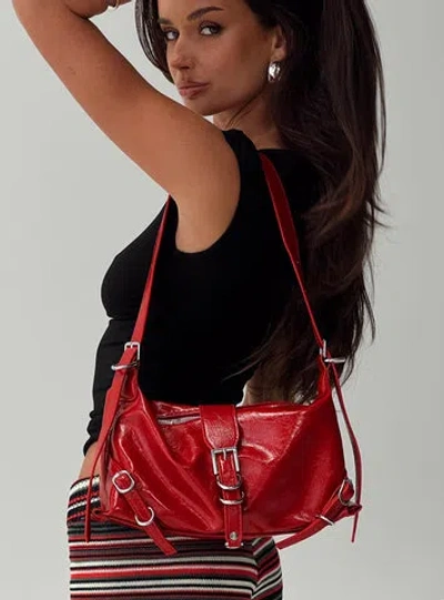 Princess Polly Anatolius Shoulder Bag In Red