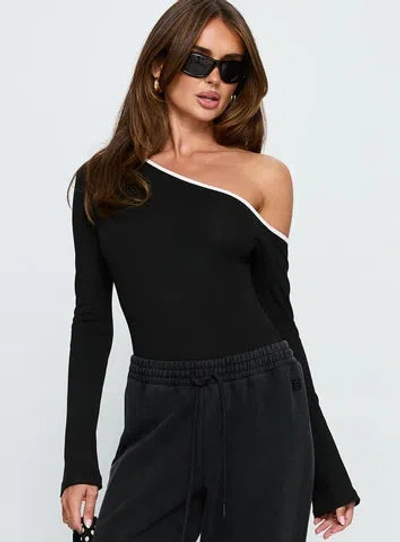 Princess Polly Andrielle One Shoulder Long Sleeve Bodysuit In Multi