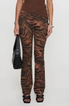 Princess Polly Andrina Tiger Stripe Straight Leg Pants
