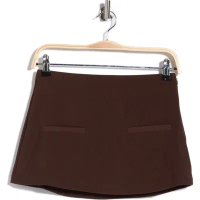 Princess Polly Anette Faux Pocket Skort In Brown