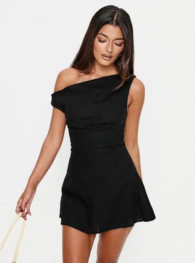 Princess Polly Anjela Off Shoulder Playsuit In Black