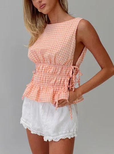 Princess Polly Antiqued Tie Side Top