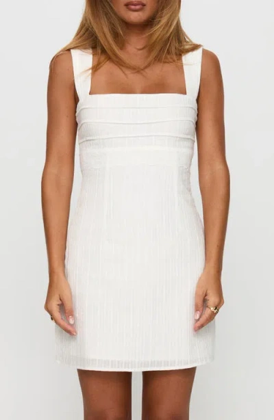 Princess Polly Anyone But You Tie Back Sleeveless Minidress In White