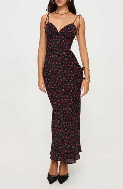 Princess Polly Archerfield Floral Maxi Dress In Black