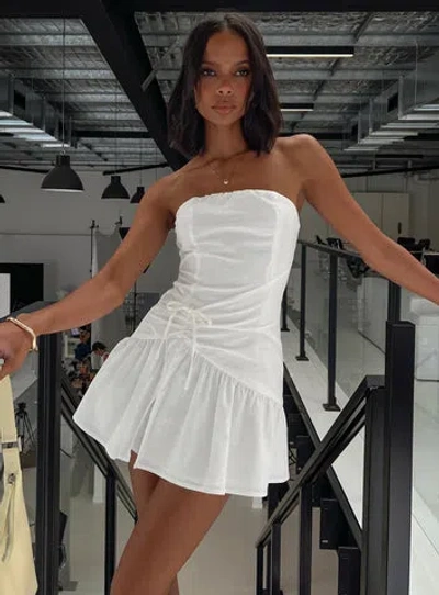 Princess Polly Archetype Strapless Mini Dress In White