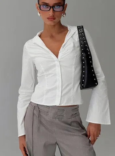 Princess Polly Arianwyn Long Sleeve Top In White