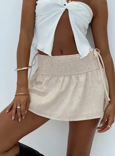 Princess Polly Arroyo Mini Skirt Beige In All Colour