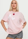 Princess Polly Asta Oversized Tee In Pink