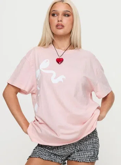 Princess Polly Asta Oversized Tee In Pink
