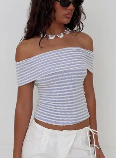 Princess Polly Ausha Off Shoulder Top In Purple