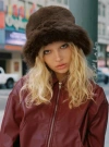 Princess Polly Avaah Fluffy Hat In Taupe