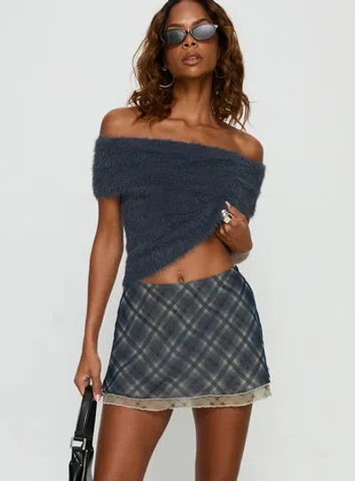 Princess Polly Avalind Layered Mini Skirt In Blue
