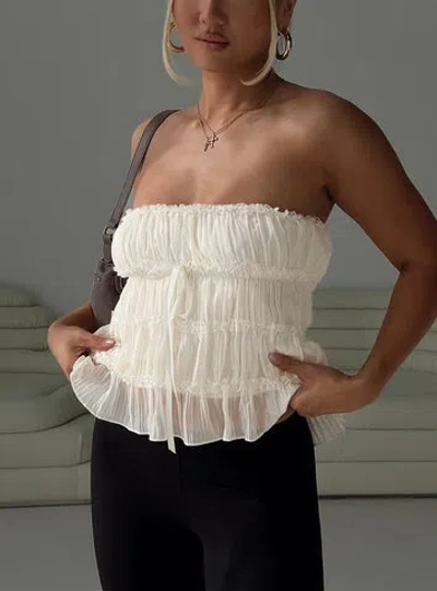 Princess Polly Avelina Strapless Top In Cream