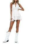 Princess Polly Averie Halter Romper In White