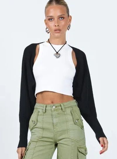 Princess Polly Aviana Cardigan In Black