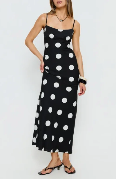 Princess Polly Avienna Polka Dot Maxi Dress In Multi
