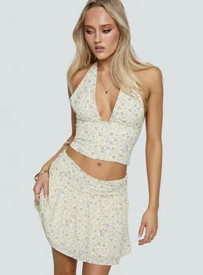 Princess Polly Away We Go Halter Set In Yellow