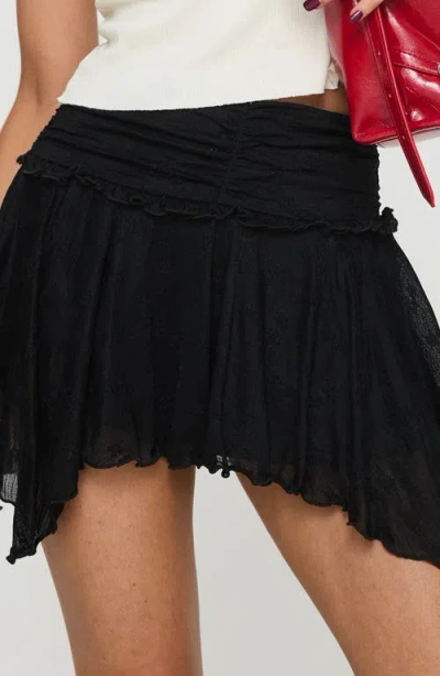 Princess Polly Ayra Lace Miniskirt In Black