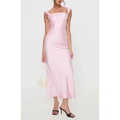 Princess Polly Azura Off The Shoulder Maxi Dress In Pink