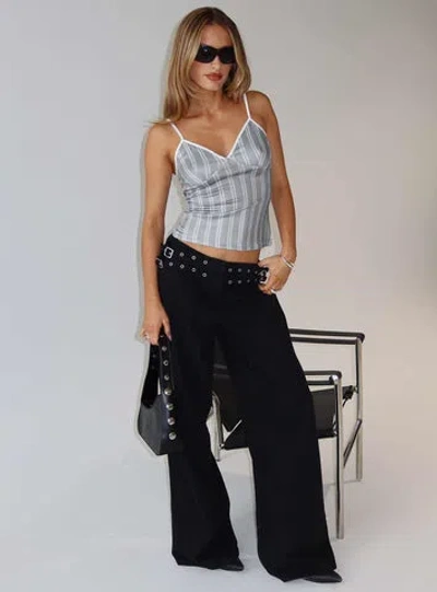 Princess Polly Baccarat Belted Denim Pant