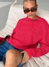 Princess Polly Bae Sweater Pink/ Red In Pink/red