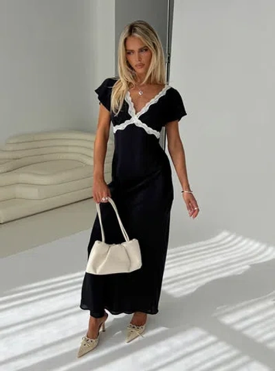 Princess Polly Barbarita Lace Maxi Dress In Black